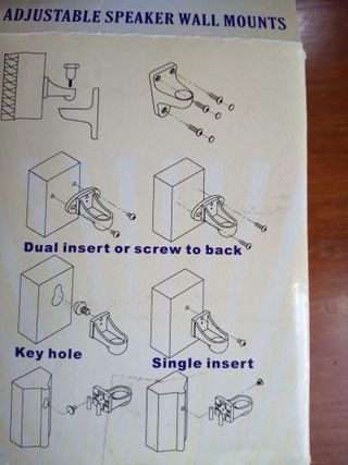 Soportes de pared para altavoces (2 unidades)