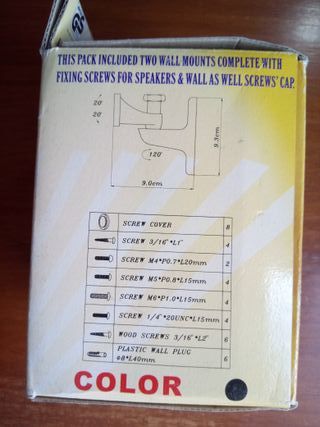 Soportes de pared para altavoces (2 unidades)