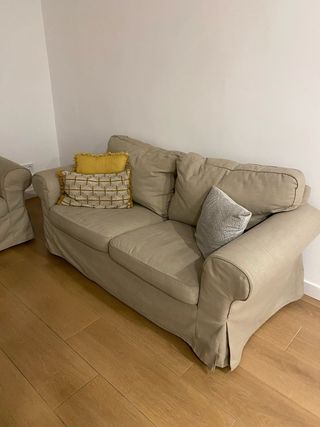 Sofá Ikea 2 plazas tela beige