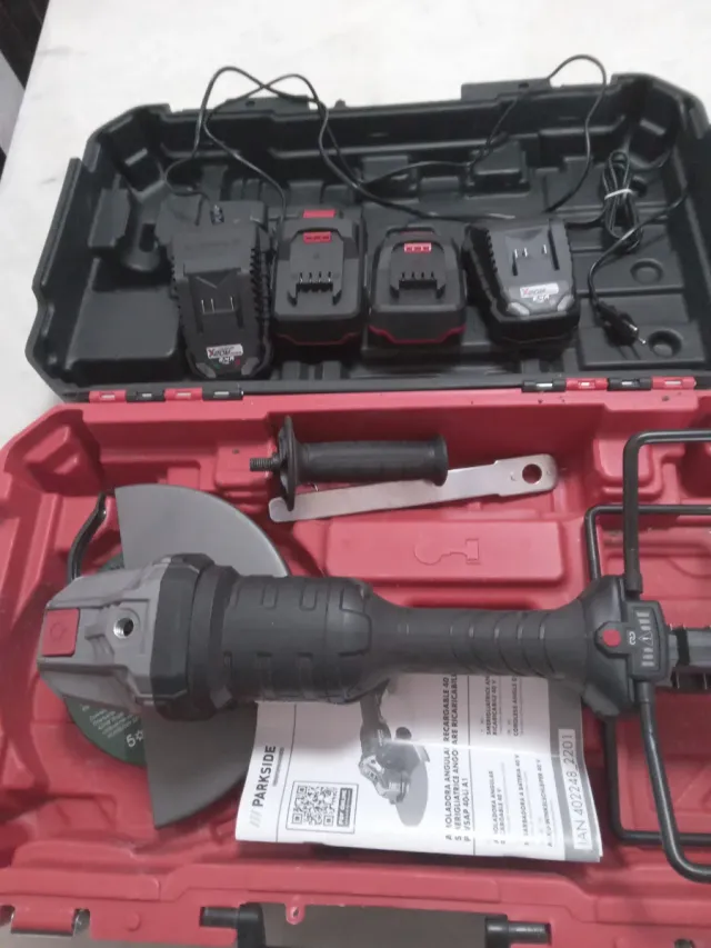 Amoladora a batería Parkside