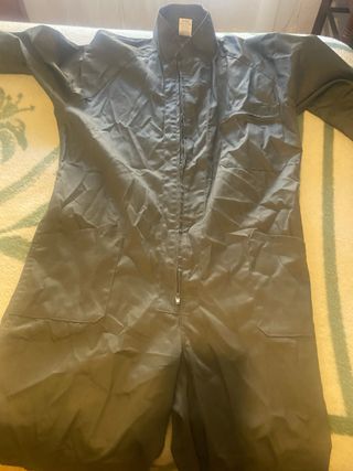 Mono de trabajo de campo verde oliva + botas y