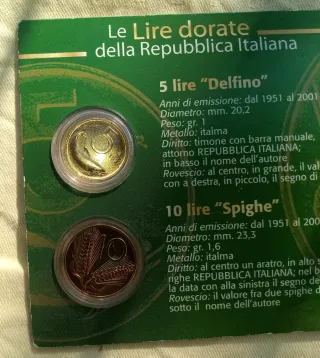 Le Lire dorate della Repubblica Italiana Bolaffi