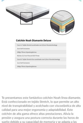 Colchón Diamante Noah