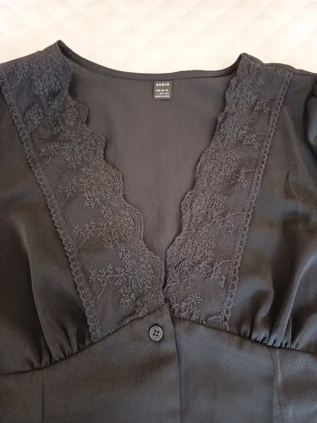 Vestido negro corto talla L