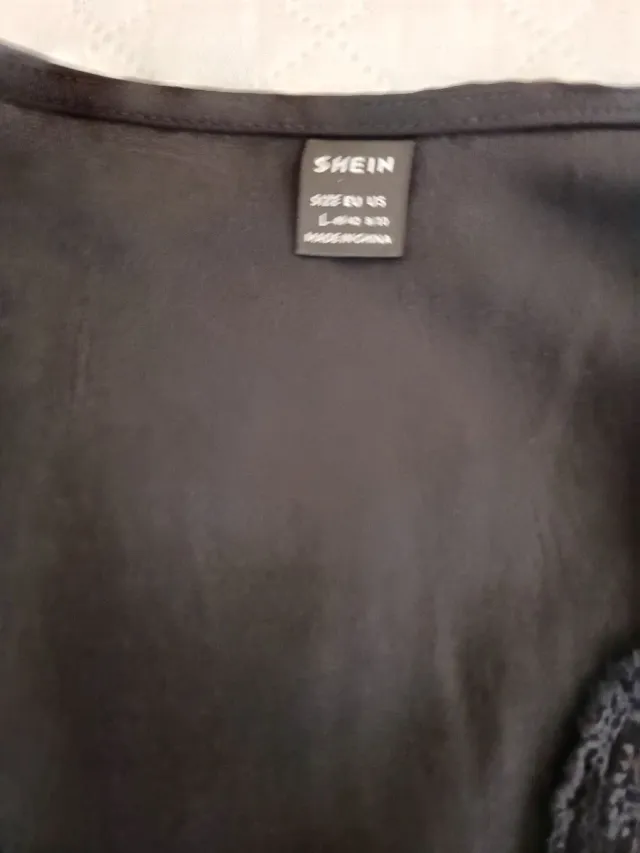 Vestido negro corto talla L