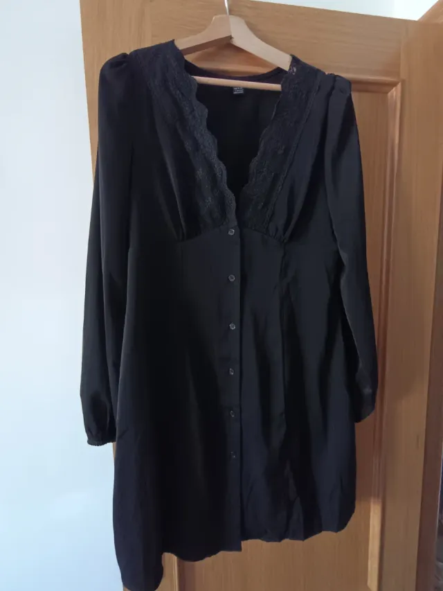 Vestido negro corto talla L