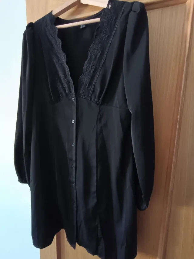 Vestido negro corto talla L