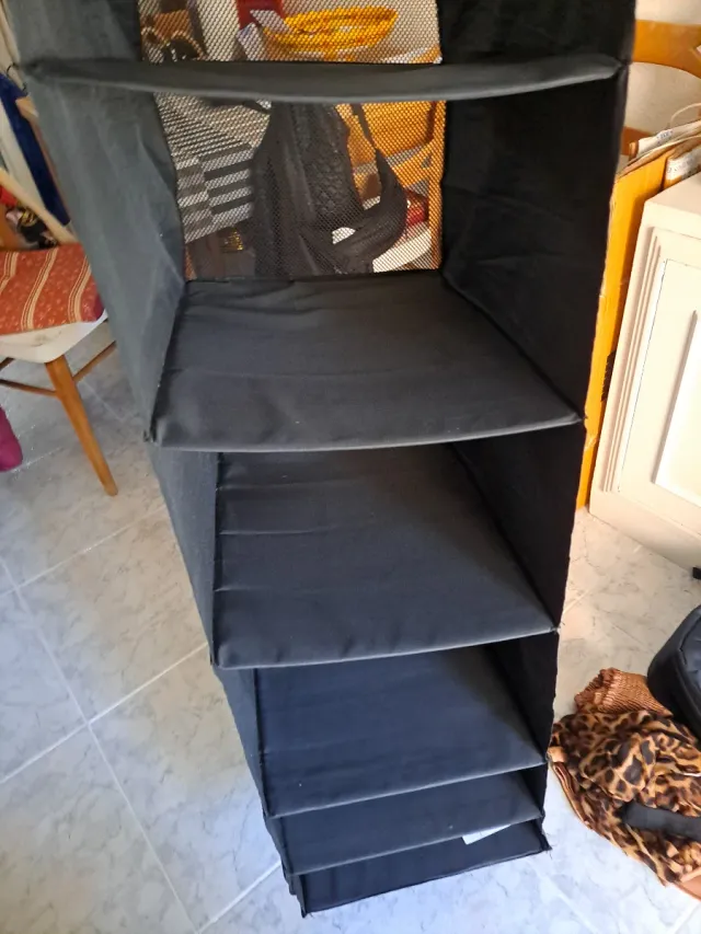 Estantería organizador de tela negro