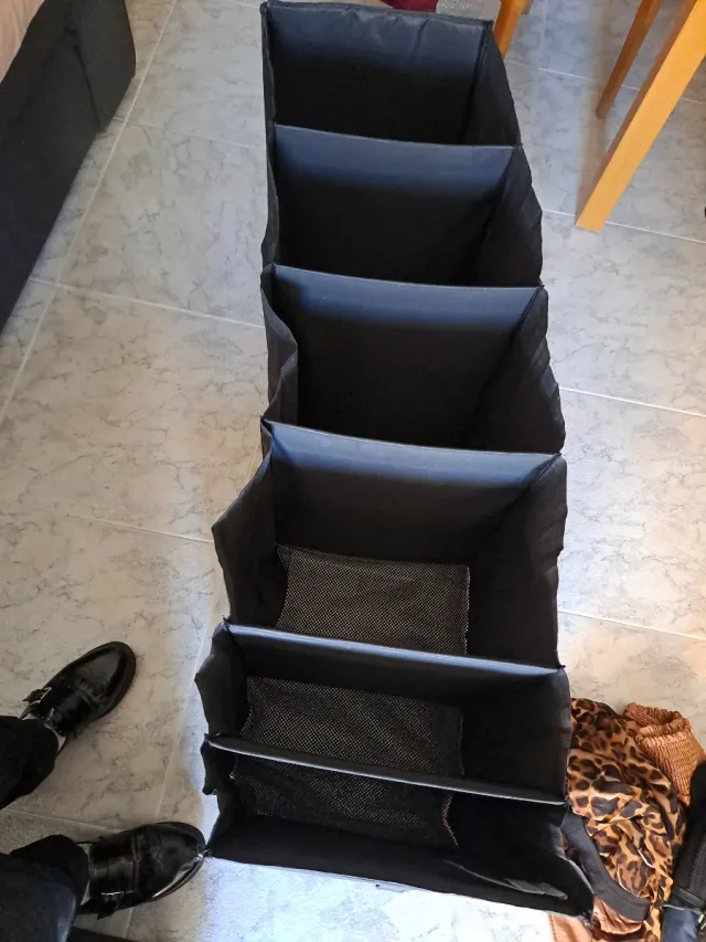 Estantería organizador de tela negro