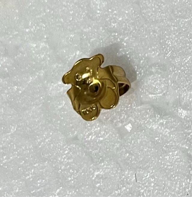 Pendientes Oso Marrón y Dorado