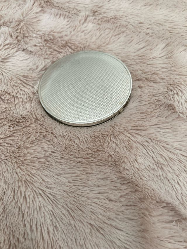 Polvera bolso plata 7 cm diámetro 2 alto