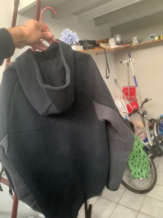 Sudadera Nike Tech Fleece Negra y Verde