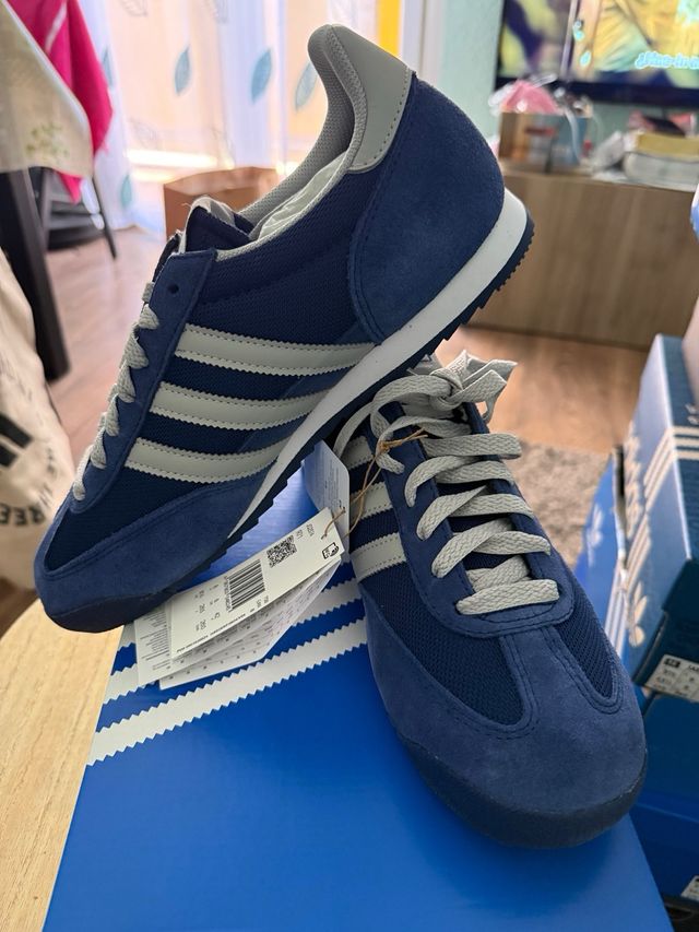 Zapatillas Adidas Azules y Grises