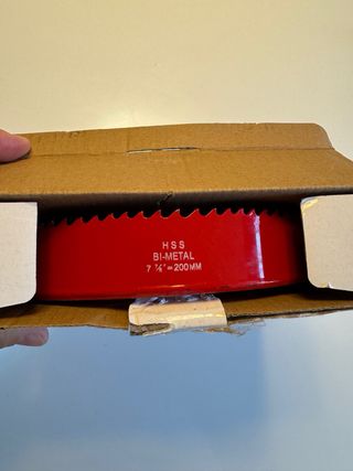 Sierra corona para caladora roja