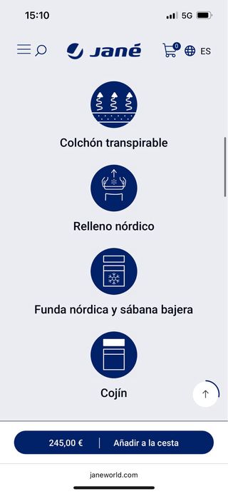 Mini Cuna Jane Babyside colecho + nordico nuevo