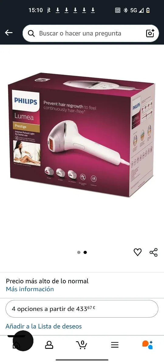 Philips Lumea Prestige Depiladora IPL
