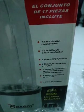 Batidora Saxem Bullet Multifunción