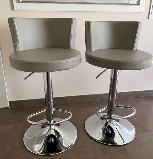 Taburetes de cocina regulables (2 unidades)