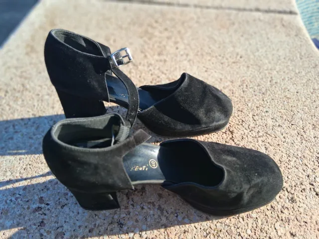 Zapatos de tacón negros mujer talla 40