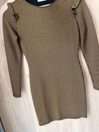 Vestido Mango cuadros Talla S Se ajusta al cuerpo