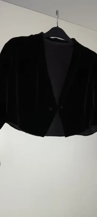 Conjunto Vestido y Rebeca Negro Vintage