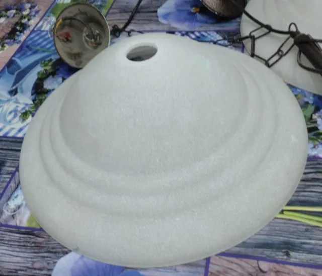 Lampadario ferro battuto e vetro