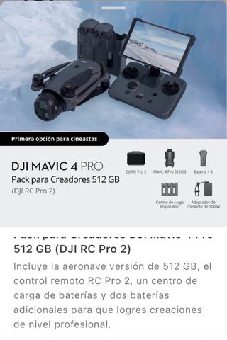 DJI Mavic 4 Pro - Tarjeta Care Refresh 2 Año, 2027