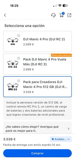 DJI Mavic 4 Pro - Tarjeta Care Refresh 2 Año, 2027