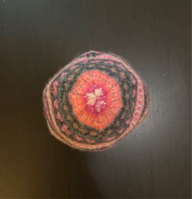 Cappello lana bambina fantasia colorata