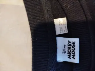 Vestito felpato Mickey Mouse nero