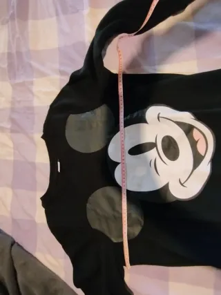 Vestito felpato Mickey Mouse nero