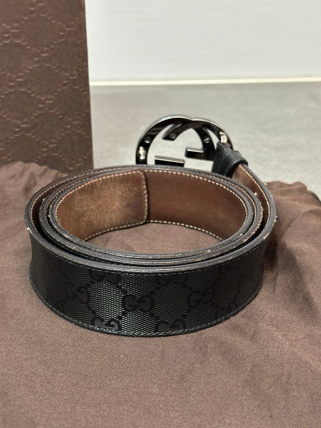 Cintura Gucci Nero e Marrone