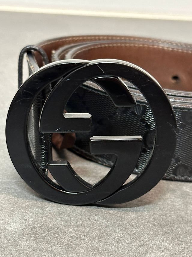 Cintura Gucci Nero e Marrone