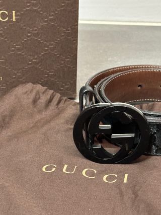 Cinturón Gucci Negro y Marrón
