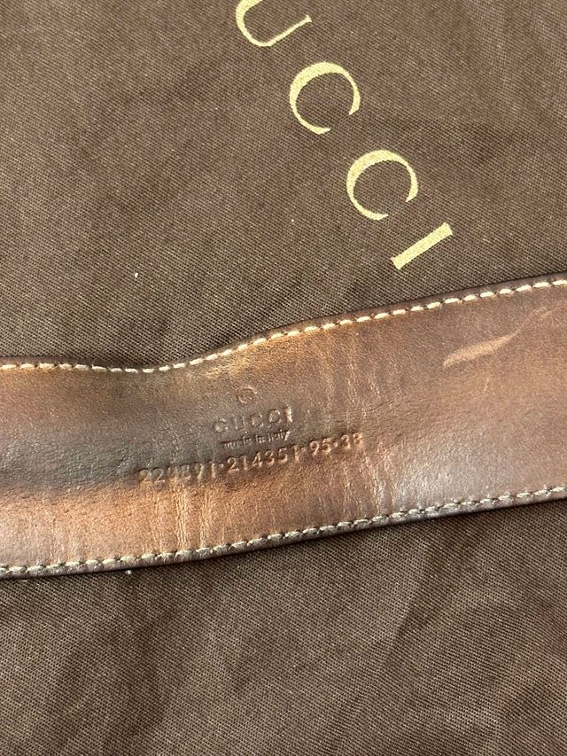 Cintura Gucci Nero e Marrone