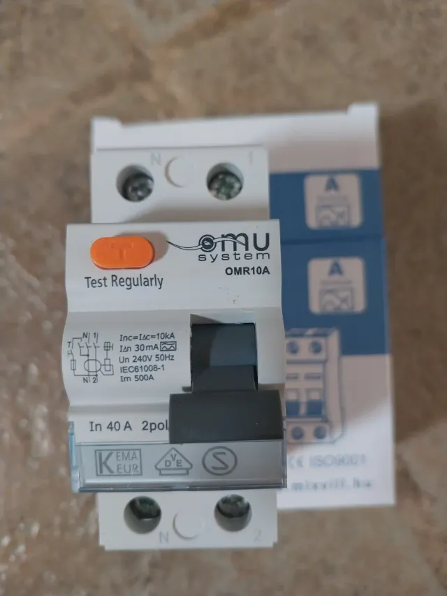 Diferencial OMR10A 40A 2 polos