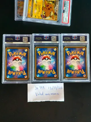 Set 3 Pokémon TCG Illustration Contest 2022 PSA 10