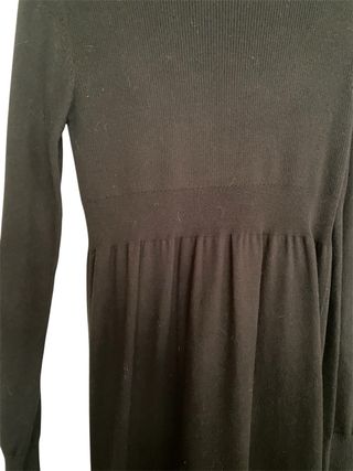 Cardigan lungo in cotone nero