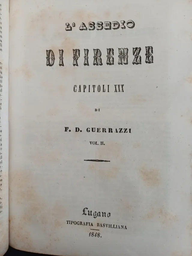 L'Assedio di Firenze 1848 Vol. II