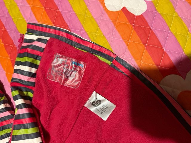 Chubasquero Tuc Tuc niña rayas flor