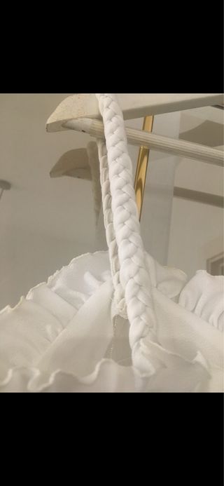 Vestido largo fiesta/novia blanco + pañoleta