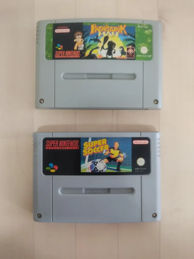 Super Nintendo: Prehistorik Man y Super Soccer