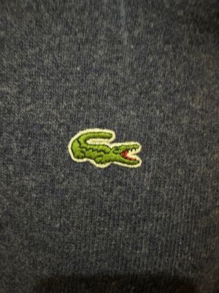 Jersey Lacoste Lana Virgen Azul Marino