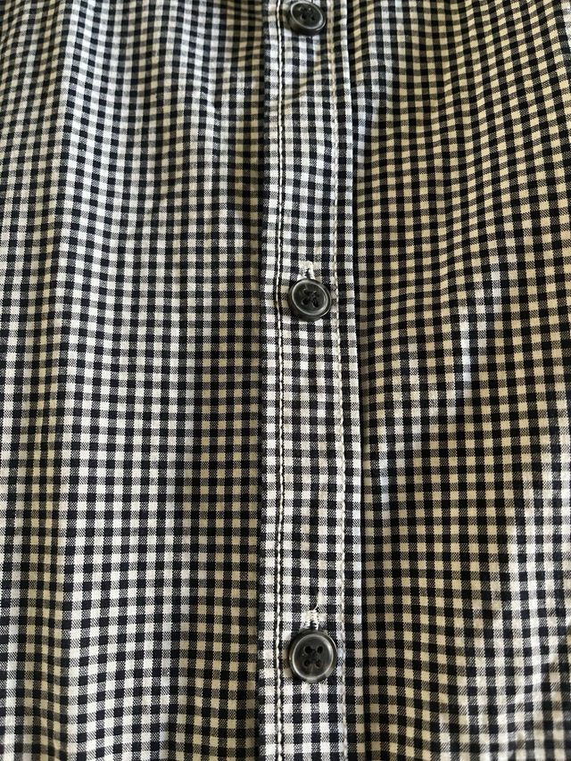 Camisa de hombre cuadros blanco y negro