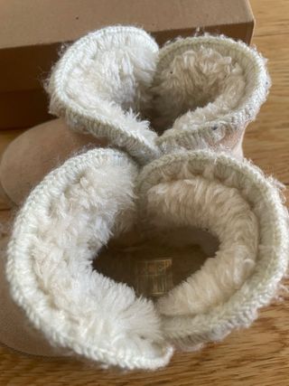 Stivaletti bambina beige con pelliccia