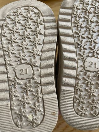 Stivaletti bambina beige con pelliccia