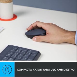 Teclado y ratón inalámbrico Logitech negro