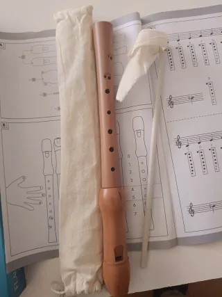 Flauta dulce soprano de madera
