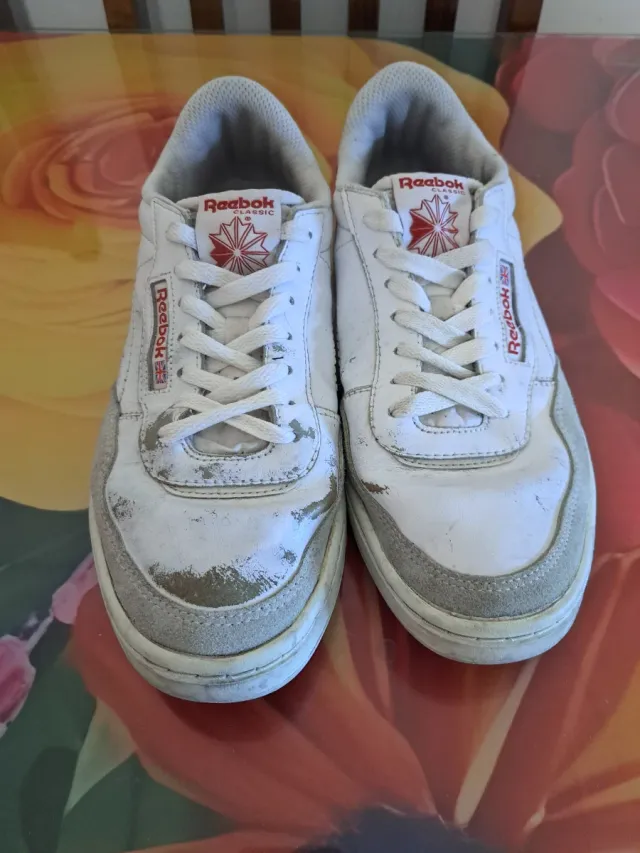 Zapatillas Reebok Clásicas Blancas rojas