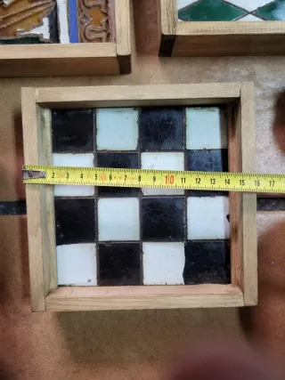 Lote Antigüedades Azulejos Terracota